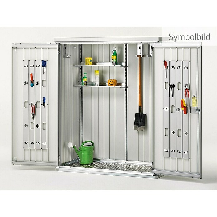 Biohort Geräteschrank (Silber Metallic, 0,83 x 1,55 x 1,83 m)