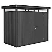 Biohort Gerätehaus HighLine (Dunkelgrau Metallic, 1,55 x 2,75 x 2,22 m, Einzeltür)