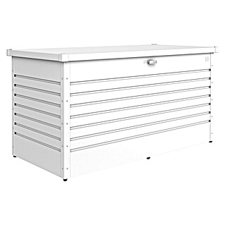 Biohort FreizeitBox Gartenbox 160 (L x B x H: 160 x 79 x 83 cm, Weiß, Stahl)