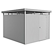 Biohort Gerätehaus HighLine (Silber Metallic, 3,15 x 2,75 x 2,22 m, Einzeltür)