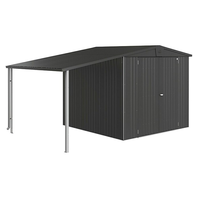 Biohort Seitendach (Passend für: Biohort Gerätehaus Europa Gr. 4/5, Dunkelgrau Metallic, 2,28 x 1,5 m)