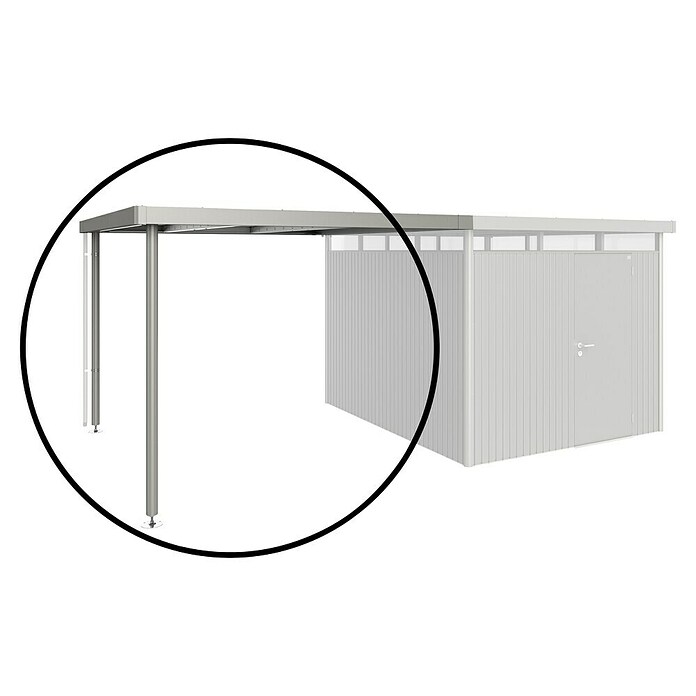 Biohort HighLine Seitendach (Passend für: Biohort Gerätehaus HighLine H5, Quarzgrau Metallic, 2,75 x 3,15 m)