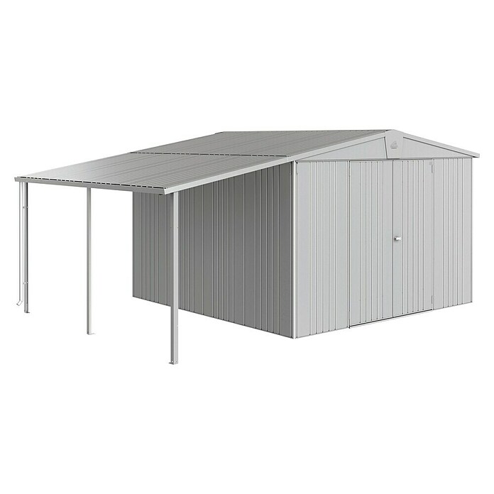 Biohort Seitendach (Passend für: Biohort Gerätehaus Europa Gr. 6/7, Silber Metallic, 3 x 1,5 m)