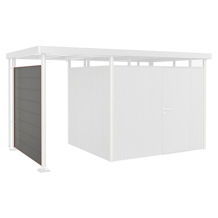 Biohort HighLine Seitenwand (Passend für: Biohort HighLine Seitendach H3, Quarzgrau Metallic)