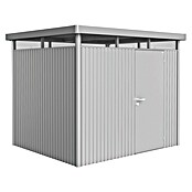 Biohort Gerätehaus HighLine (Silber Metallic, 2,35 x 2,75 x 2,22 m, Einzeltür)