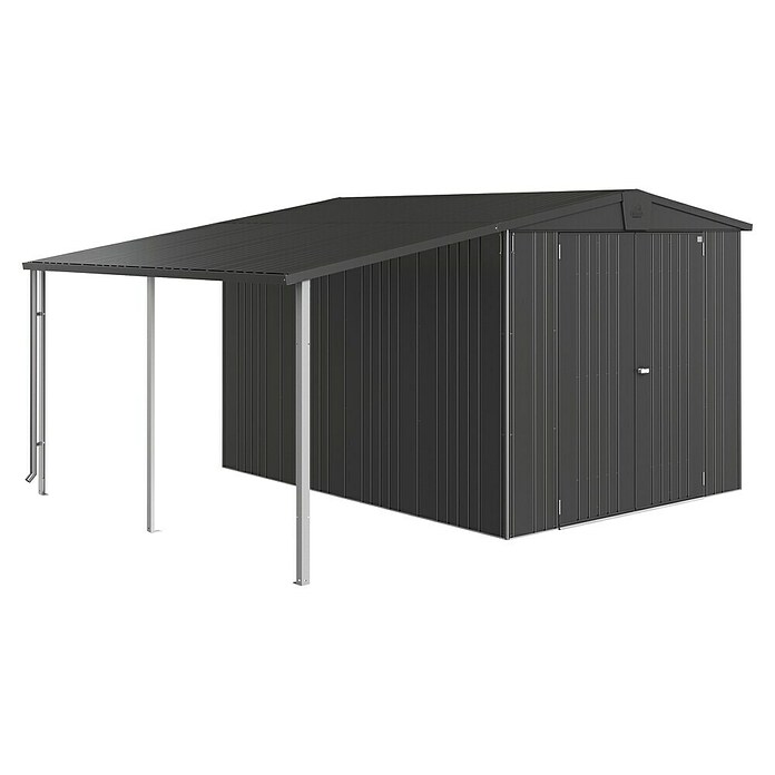 Biohort Seitendach (Passend für: Biohort Gerätehaus Europa Gr. 6/7, Dunkelgrau Metallic, 3 x 1,5 m)