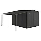 Biohort Seitendach (Passend für: Biohort Gerätehaus Europa Gr. 6/7, Dunkelgrau Metallic, 3 x 1,5 m)