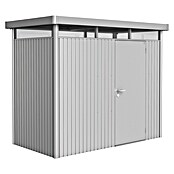 Biohort Gerätehaus HighLine (Silber Metallic, 1,55 x 2,75 x 2,22 m, Einzeltür)