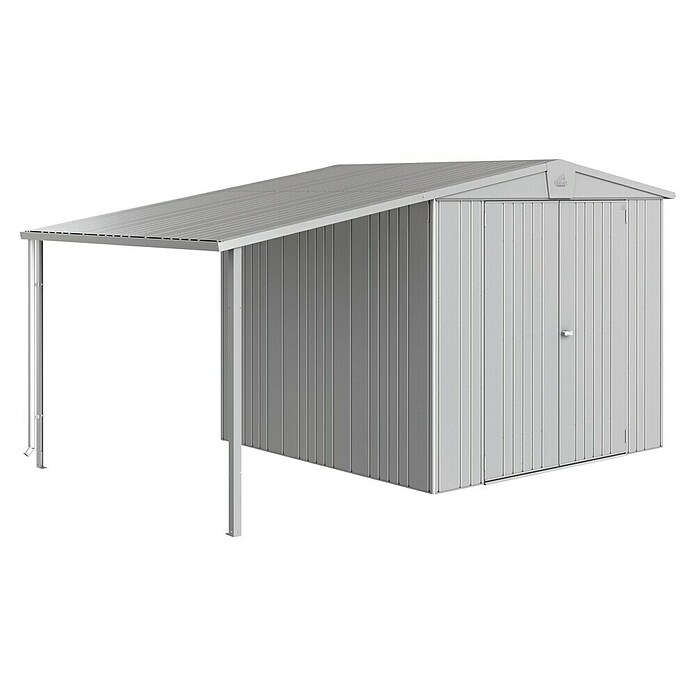 Biohort Seitendach (Passend für: Biohort Gerätehaus Europa Gr. 4/5, Silber Metallic, 2,28 x 1,5 m)