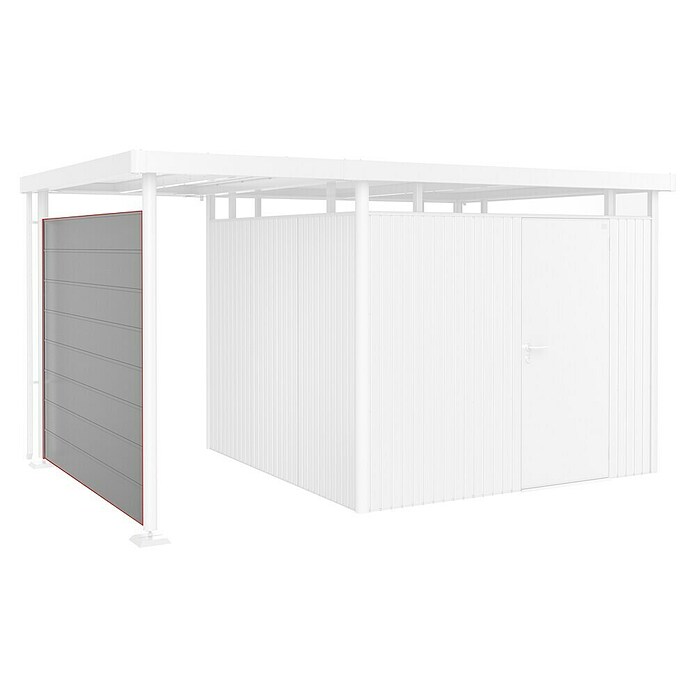 Biohort HighLine Seitenwand (Passend für: Biohort HighLine Seitendach H4, Silber Metallic)