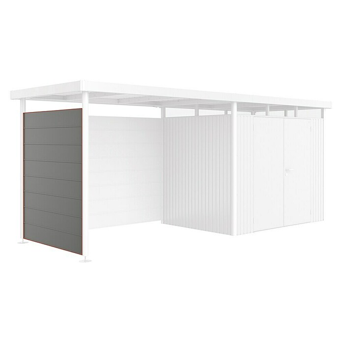 Biohort HighLine Seitenwand (Passend für: Biohort HighLine Seitendach H2, Silber Metallic)