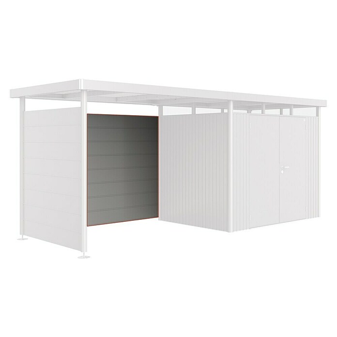 Biohort HighLine Rückwand (Passend für: Biohort HighLine Seitendächer H2 bis H5, Quarzgrau Metallic)
