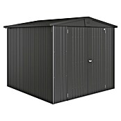 Biohort Gerätehaus Europa (Dunkelgrau Metallic, 2,28 x 2,44 x 2,03 m, Stahlblech)