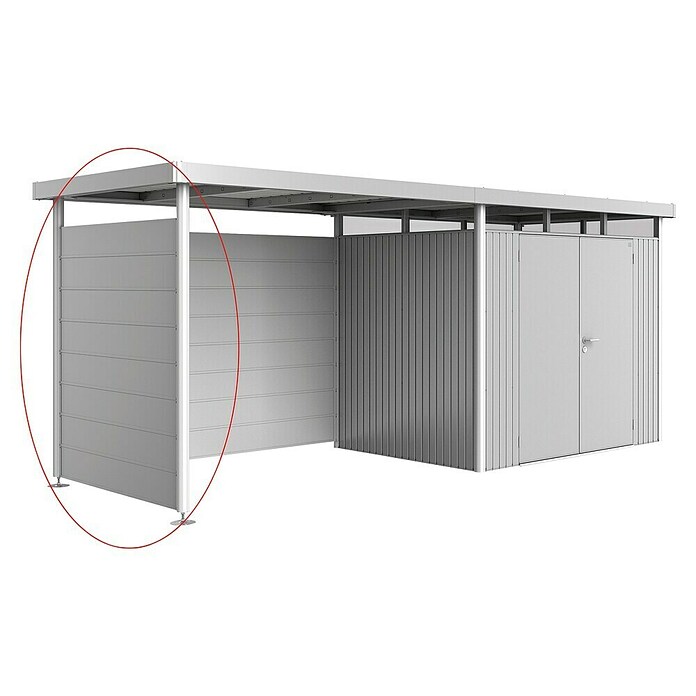 Biohort HighLine Seitenwand (Passend für: Biohort HighLine Seitendach H2, Silber Metallic)
