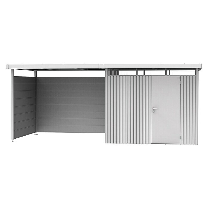 Biohort HighLine Rückwand (Passend für: Biohort HighLine Seitendächer H2 bis H5, Silber Metallic)