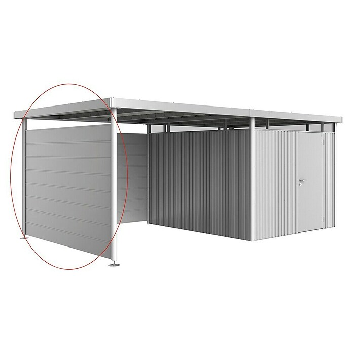 Biohort HighLine Seitenwand (Passend für: Biohort HighLine Seitendach H5, Silber Metallic)