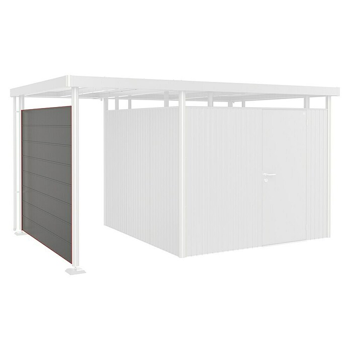 Biohort HighLine Seitenwand (Passend für: Biohort HighLine Seitendach H4, Quarzgrau Metallic)