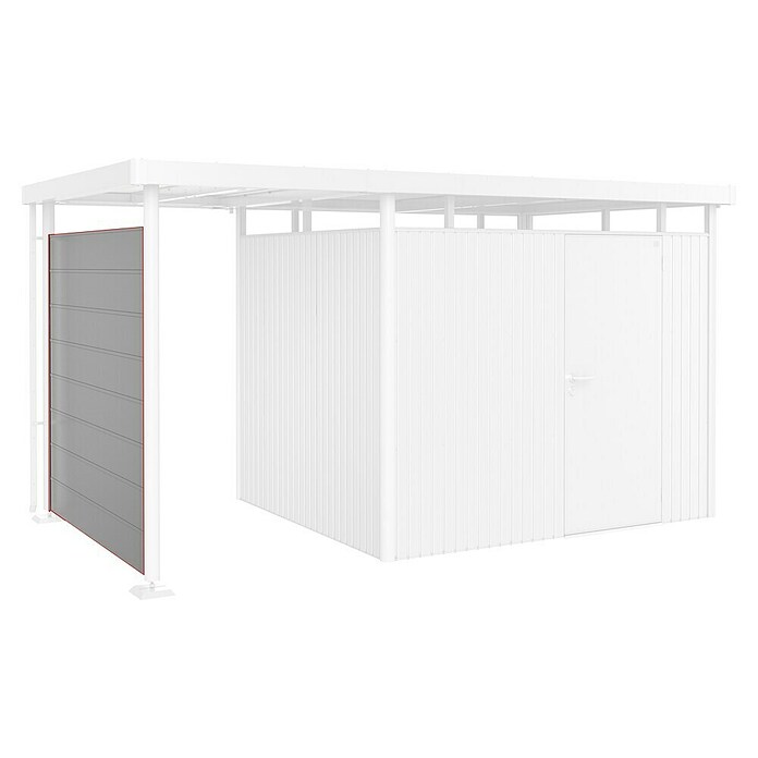 Biohort HighLine Seitenwand (Passend für: Biohort HighLine Seitendach H3, Silber Metallic)