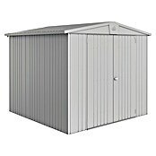 Biohort Gerätehaus Europa (Silber Metallic, 2,28 x 2,44 x 2,03 m, Stahlblech)