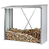 Biohort Kaminholzregal WoodStock (Silber Metallic, 1,02 x 2,29 x 1,99 m, Stahlblech)