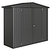 Biohort Gerätehaus Europa (Dunkelgrau Metallic, 0,84 x 2,44 x 2,03 m, Stahlblech)