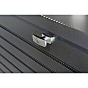 Biohort Garten-Aufbewahrungsbox FreizeitBox 180 (Dunkelgrau Metallic, 181 x 79 x 71 cm, Stahlblech)