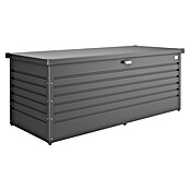 Biohort Garten-Aufbewahrungsbox FreizeitBox 180 (Dunkelgrau Metallic, 181 x 79 x 71 cm, Stahlblech)