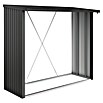 Biohort Kaminholzregal WoodStock (Dunkelgrau Metallic, 1,02 x 2,29 x 1,99 m, Stahlblech)