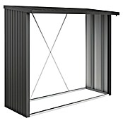 Biohort Kaminholzregal WoodStock (Dunkelgrau Metallic, 1,02 x 2,29 x 1,99 m, Stahlblech)