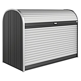 Biohort StoreMax Garten-Aufbewahrungsbox 190 (Dunkelgrau Metallic, 190 x 97 x 136 cm, Stahl)