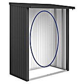 Biohort Rückwand WoodStock (Dunkelgrau Metallic, 1,46 x 1,97 m)