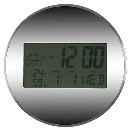 Versa  Reloj de pared efecto metálico