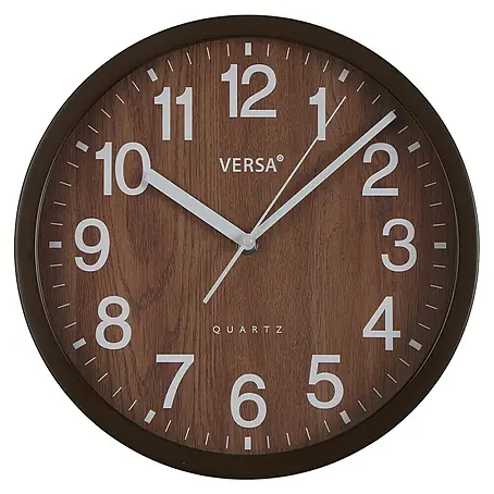 Versa  Reloj de pared Madera oscura