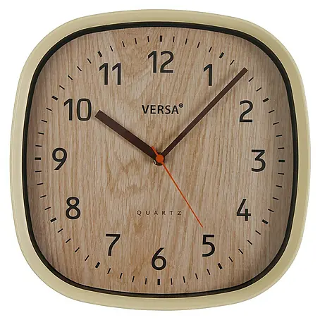 Versa  Reloj de pared Cuadrado madera