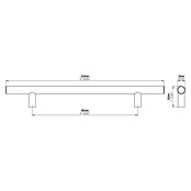 Siro Möbelgriff (Typ Möbelgriff: Stange, Sonstige, Sonstige, Länge: 240 mm) | BAUHAUS