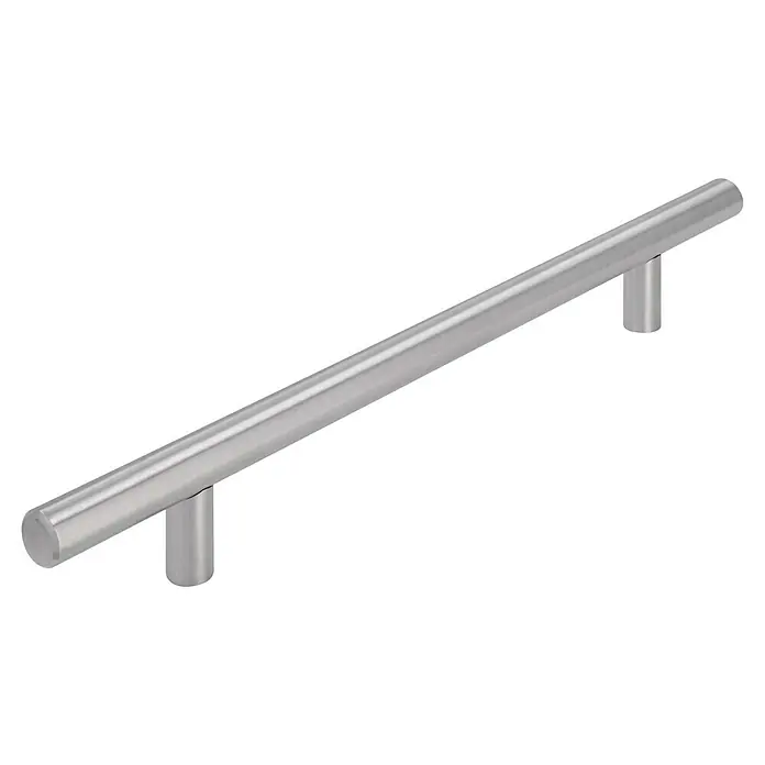 Siro Möbelgriff - Typ Möbelgriff: Stange, Sonstige, Sonstige, Länge: 240 mm - Nahaufnahme eines modernen, silberfarbenen Möbelgriffs mit minimalistischem Design, ideal für stilvolle Schränke und Schubladen.