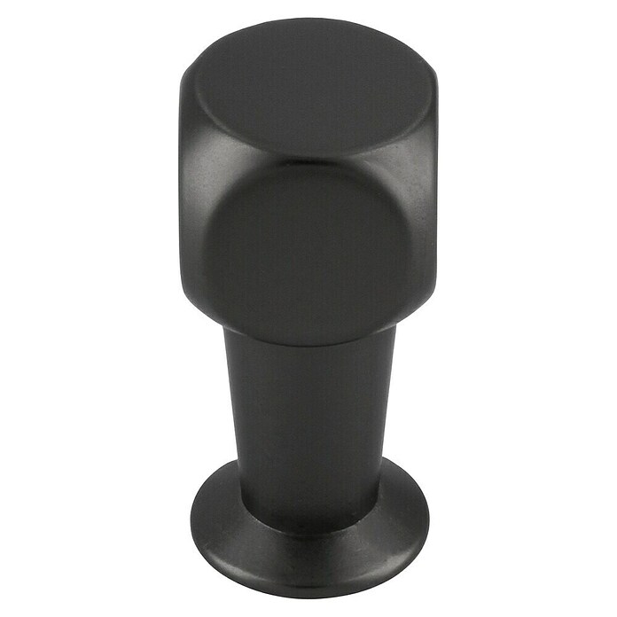 Siro Möbelknopf (Typ Möbelgriff: Knopf, L x B x H: 10 x 10 x 22 mm, Stahl, Schwarz) | BAUHAUS