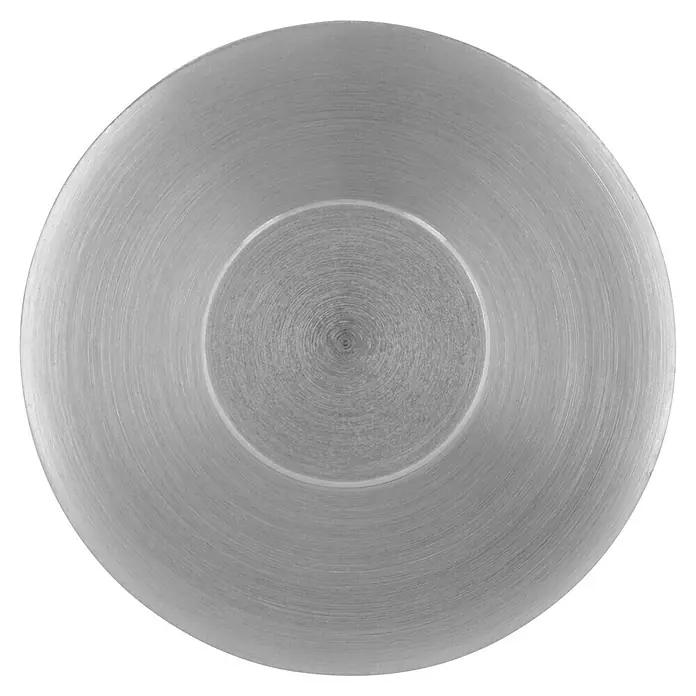 Siro Garderobenhaken - L x B x H: 35 x 35 x 52 mm, Anzahl Haken: 1 Stk. - Silberner Deckel aus gebürstetem Metall mit kreisförmigem Muster in der Mitte. Modernes Küchendesign für stilvolle Aufbewahrung.