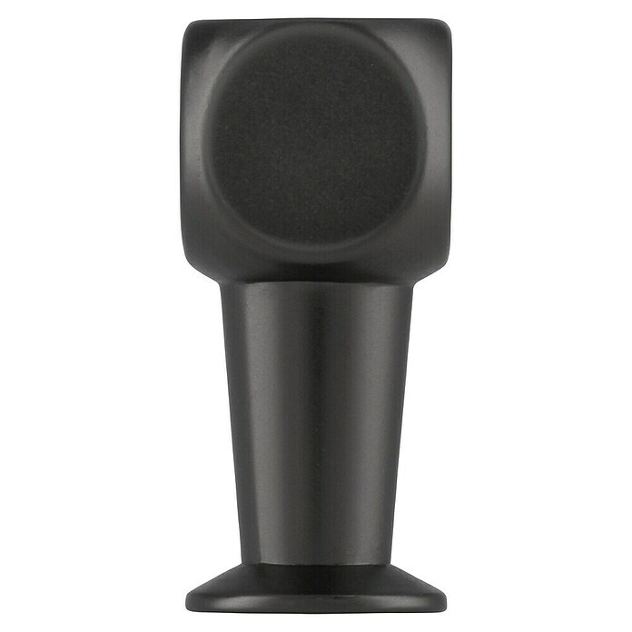 Siro Möbelknopf (Typ Möbelgriff: Knopf, L x B x H: 10 x 10 x 22 mm, Stahl, Schwarz) | BAUHAUS