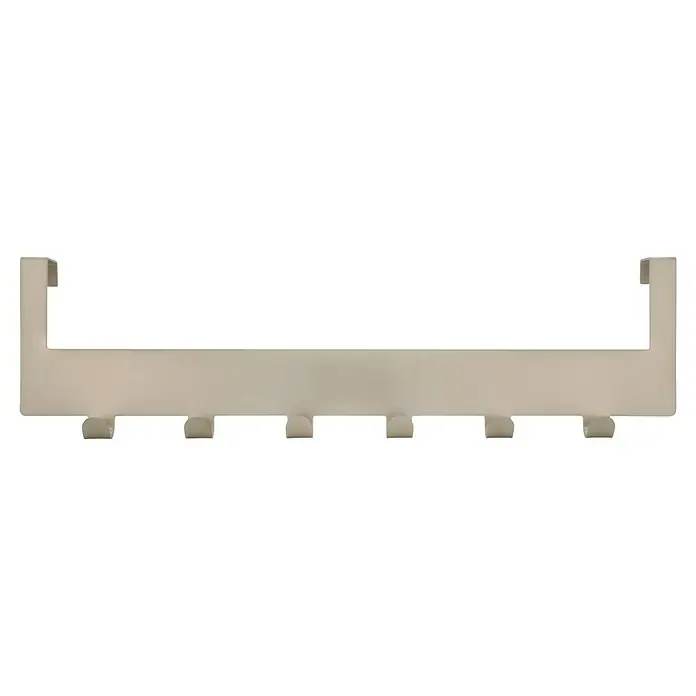 Siro Türgarderobe - L x H: 375 x 100 mm, Vernickelt - Nahaufnahme eines Regals, das ein minimalistisches Design mit einer hellen Farbpalette und klaren Linien zeigt. Das Regal scheint schwebend zu sein.