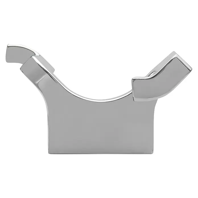 Siro Garderobenhaken 2377/ZN1 - L x B x H: 108 x 63 x 37 mm, Anzahl Haken: 1 Stk. - Nahaufnahme einer modernen, silbernen WC-Bürstenhalterung, die elegantes Design und Funktionalität für das Badezimmer vereint.