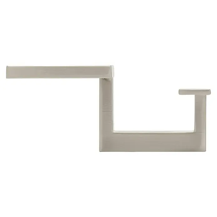 Siro Garderobenhaken 2434/ZN21 - L x B x H: 52 x 101 x 43 mm, Anzahl Haken: 3 Stk. - Ein moderner Toilettenpapierhalter aus gebürstetem Nickel. Stilvolles Design für jedes Badezimmer, das Funktionalität und Ästhetik vereint.