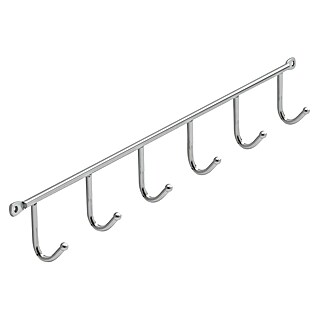 Siro Garderobenleiste 2081-420ZN1 (L x B x H: 420 x 53 x 32 mm, Anzahl Haken: 6 Stk.)