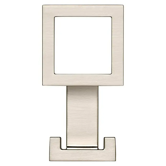 Siro Garderobenhaken 2434/ZN21 - L x B x H: 52 x 101 x 43 mm, Anzahl Haken: 3 Stk. - Metallischer T-förmiger Schubladengriff in gebürsteter Optik. Der Griff zeichnet sich durch eine moderne, quadratische Formgebung aus.