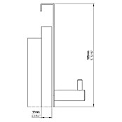 TÜRGARDEROBE EDELSTAHL FEIN GESCHL. 1983-135N1V1E