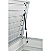 Biohort Garten-Aufbewahrungsbox FreizeitBox 180 (Silber Metallic, 181 x 79 x 71 cm, Stahlblech)