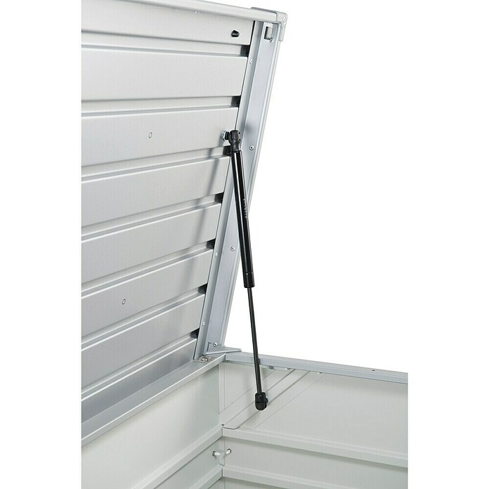 Biohort Garten-Aufbewahrungsbox FreizeitBox 100 (Silber Metallic, 101 x 46 x 61 cm)