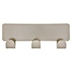 Siro Hakenleiste 2178-114ZN4KV1S (L x H: 114 x 16 mm, Anzahl Haken: 3 Stk., Vernickelt matt) | BAUHAUS