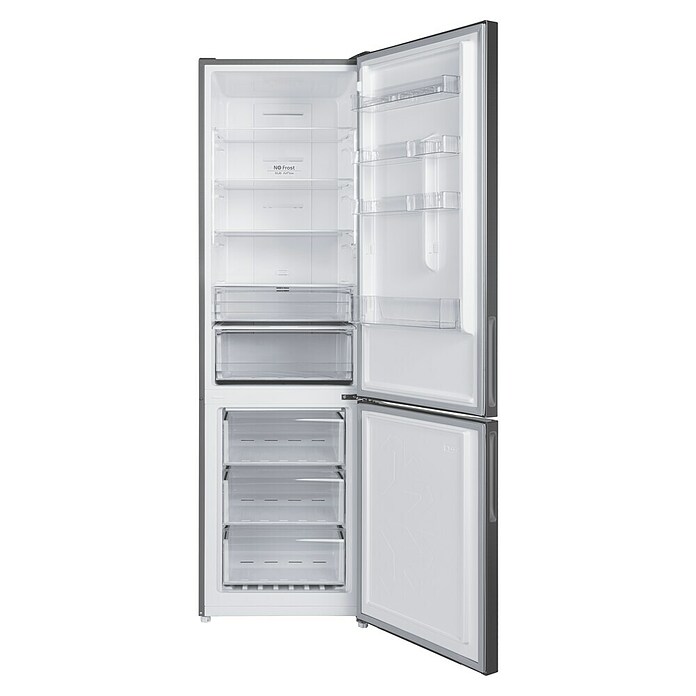 Corberó Nevera combi Cristal CCGLML20172 (Contenido útil total: 356 l, 63,5 x 59,5 x 200 cm, Negro) | BAUHAUS