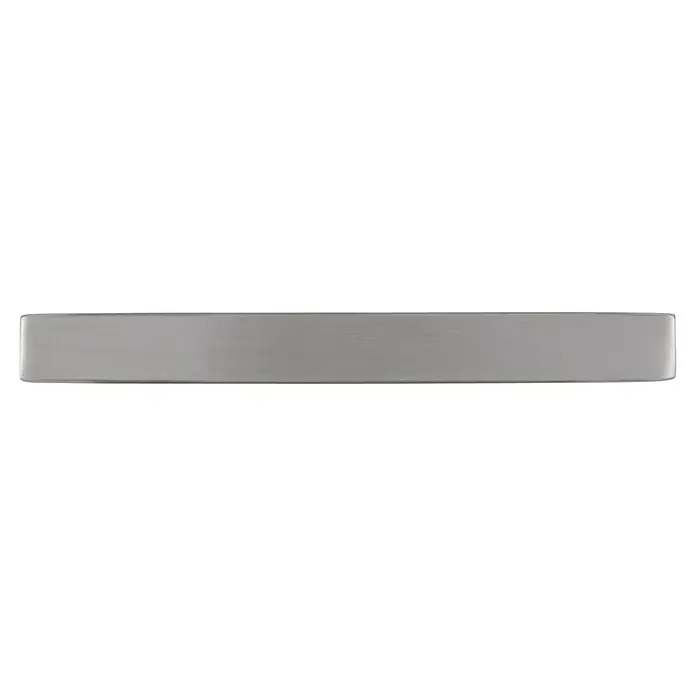 Siro Möbelgriff - Typ Möbelgriff: Bügel, Sonstige, Sonstige, Länge: 108 mm, Rechteckig - Detailaufnahme einer modernen, grauen Schubladenfront, die durch ihre schlichte Eleganz und minimalistische Designästhetik besticht.